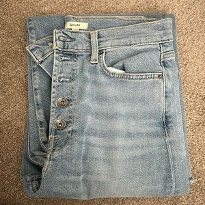 Splendid Wide Leg Button Fly Jeans